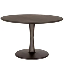 Outlet Torsion Eettafel Bruin Gelakt Eiken Eettafels