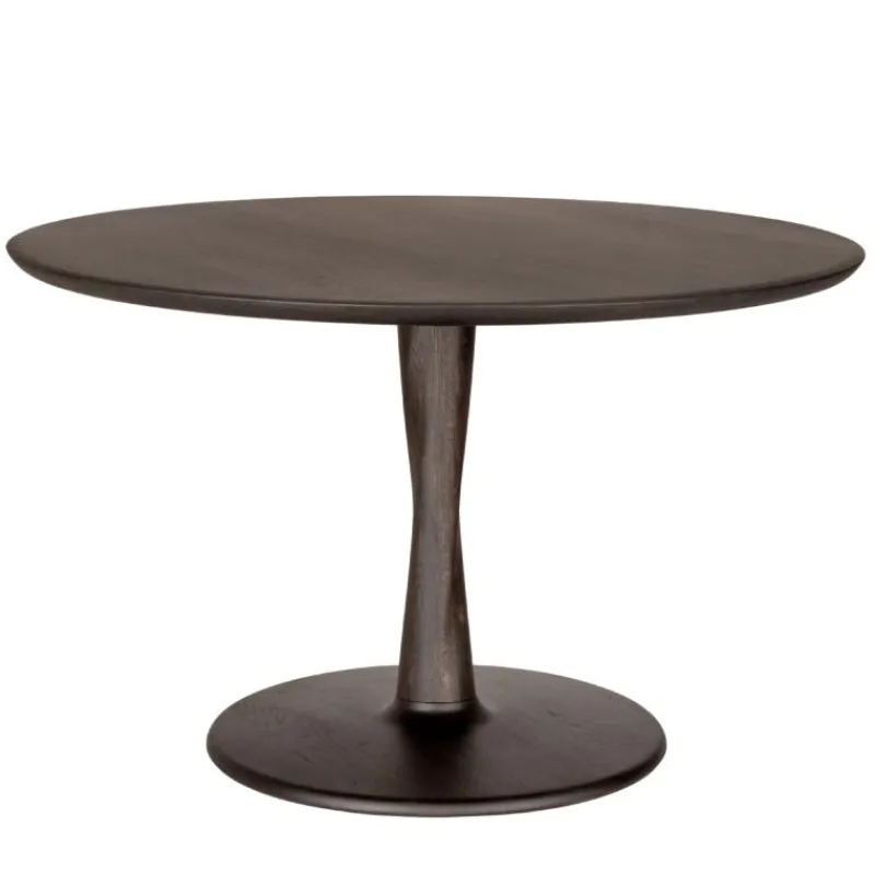 Outlet Torsion Eettafel Bruin Gelakt Eiken Eettafels