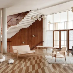 Best VLA77 Foyer Bank Houten Banken|2-Zits Banken