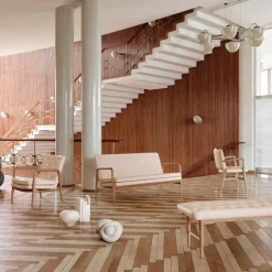 Best VLA77 Foyer Bank Houten Banken|2-Zits Banken