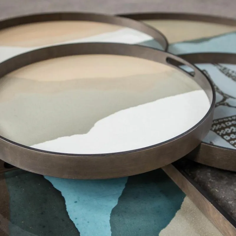 Outlet Wabi Sabi Dienblad Rond Dienbladen
