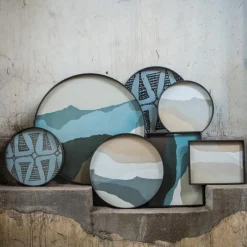 Outlet Wabi Sabi Dienblad Rond Dienbladen
