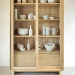 Outlet Wave Vitrinekast Vitrinekasten|Buffetkasten