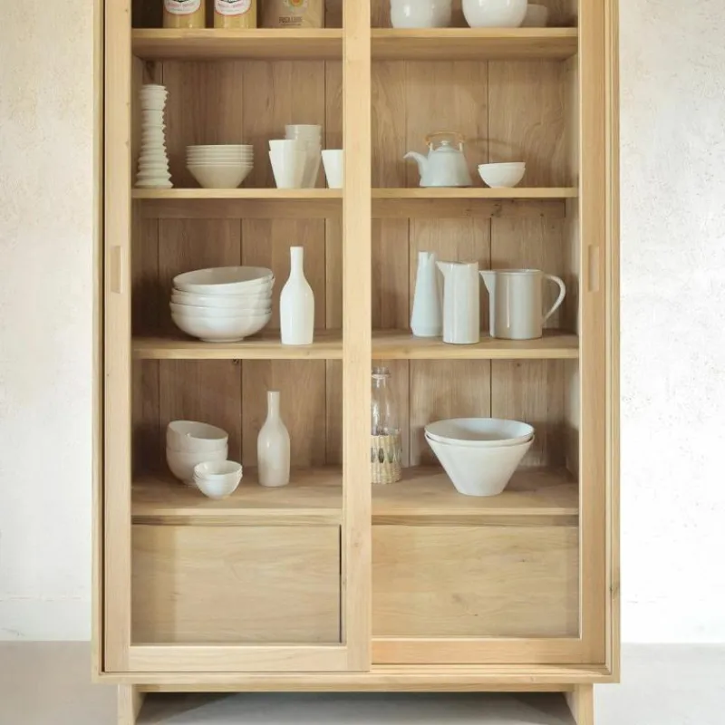 Outlet Wave Vitrinekast Vitrinekasten|Buffetkasten