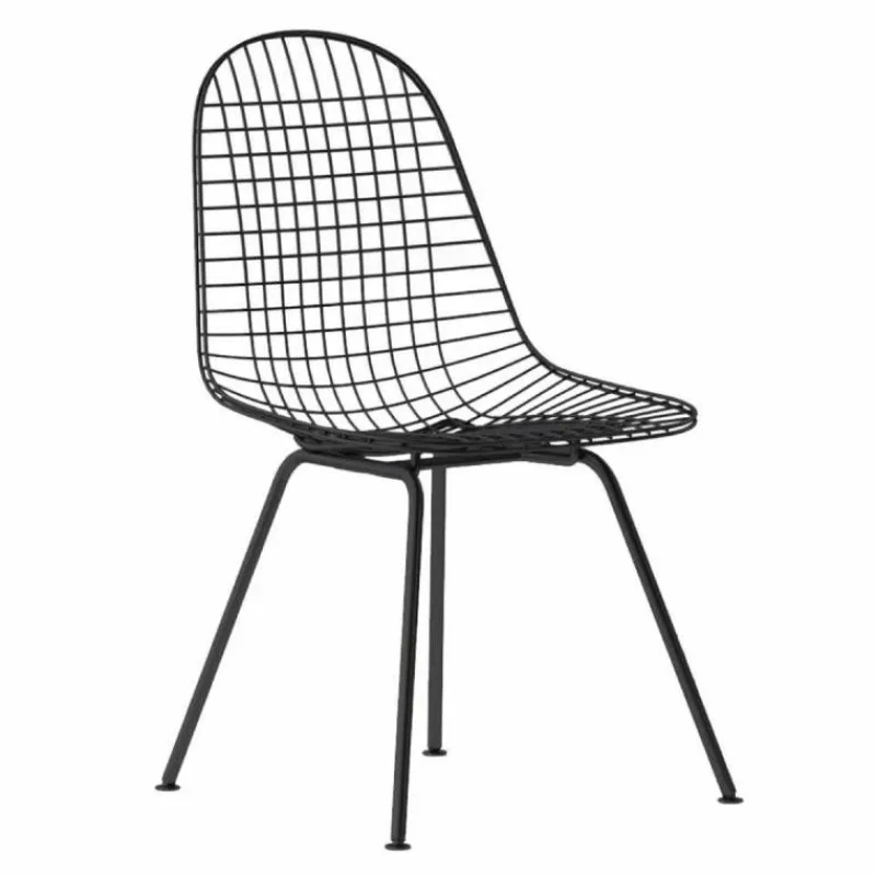 New Wire Chair DKX Stoel Zwart Tuinstoelen|Eetkamerstoelen