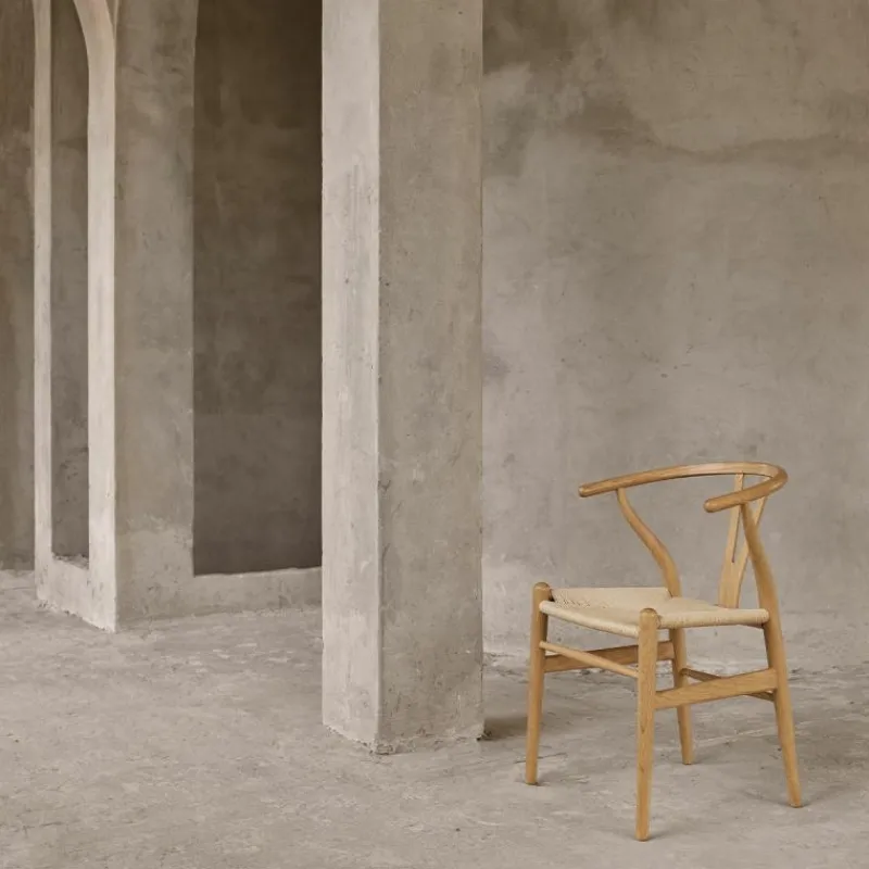 Discount Wishbone Stoel CH24 Eiken Eetkamerstoelen
