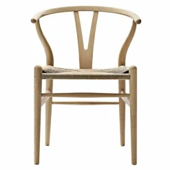 Discount Wishbone Stoel CH24 Eiken Eetkamerstoelen
