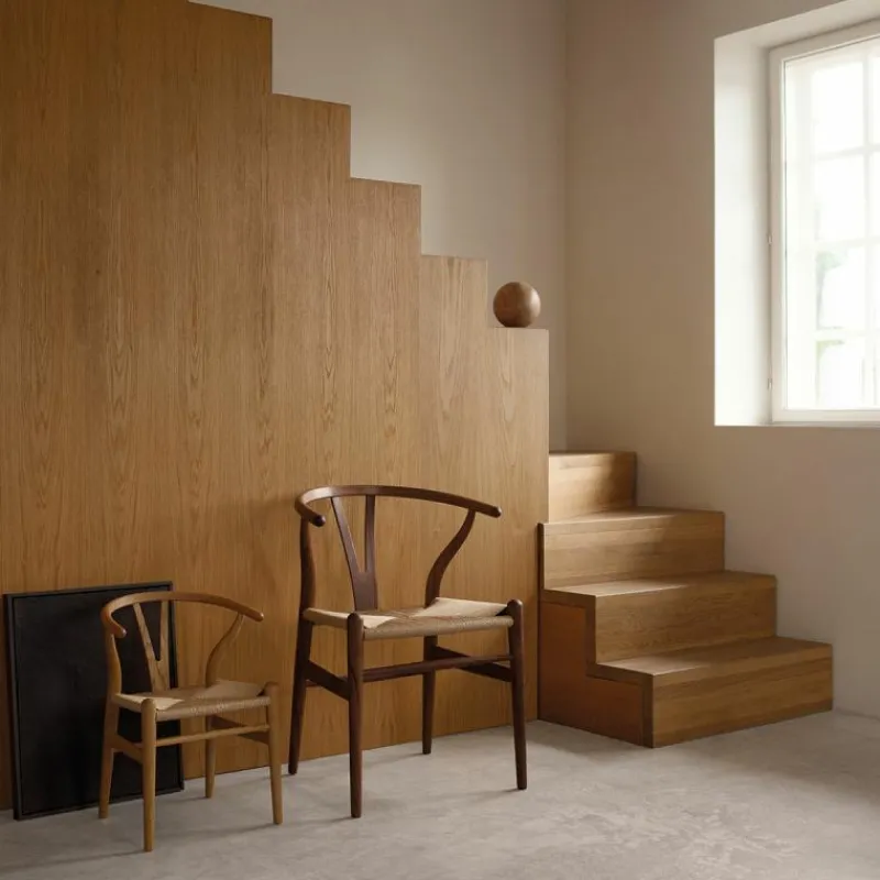 Discount Wishbone Stoel CH24 Noten Eetkamerstoelen