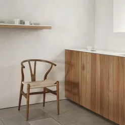 Discount Wishbone Stoel CH24 Noten Eetkamerstoelen