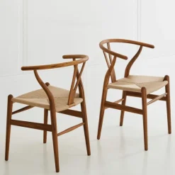Outlet Wishbone Stoel CH24 Teak Eetkamerstoelen