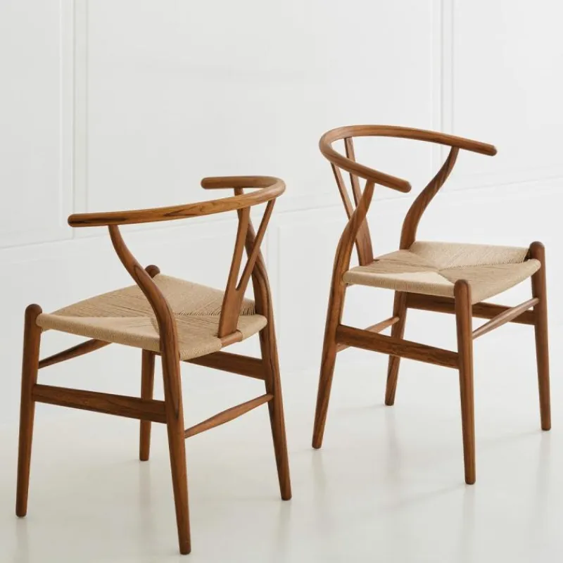 Outlet Wishbone Stoel CH24 Teak Eetkamerstoelen